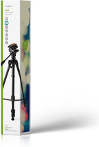 Nedis Statief - Maximaal draagvermogen: 3.0 kg - Minimale werkhoogte: 62.0 cm - Maximale werkhoogte: 158.5 cm - 3 Segmenten - Pan & Tilt - Inclusief reistas - Zelfnivellerende voeten - ABS / Aluminium - afbeelding 7
