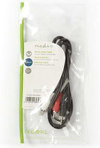 Nedis Stereo-Audiokabel - 3,5 Male - 2x RCA Male - Vernikkeld - m - Rond - Zwart - Label - afbeelding 40