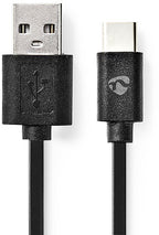 USB-Kabel - USB 2.0 - USB-A Male - USB-C Male - W - 480 Mbps - Vernikkeld - m - Rond - PVC - afbeelding 14