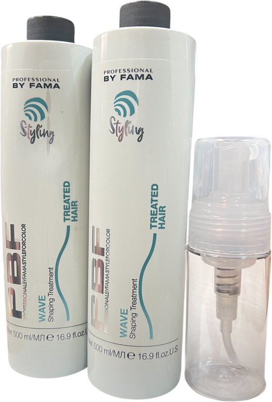 Professionel By Fama Wave Shaping Treatment Treated Hair 2x 500ml - afbeelding 1