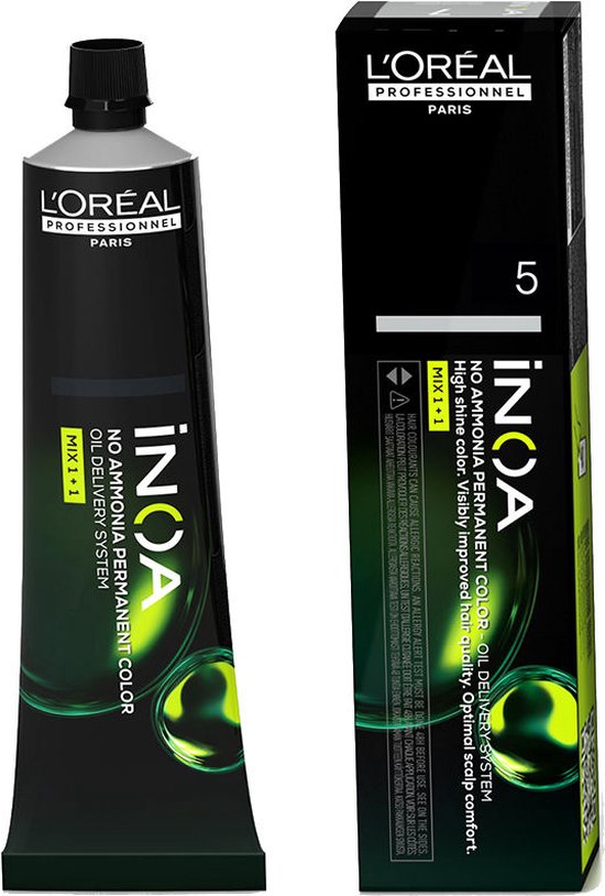 Permanente Kleur L'Oreal Professionnel Paris Inoa Color Lichtbruin Nº 5 (60 g) - afbeelding 1