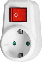 Doorvoerstekker met schakelaar - 2x - Schuko - splitter - verdeelstekker - Wit - afbeelding 12