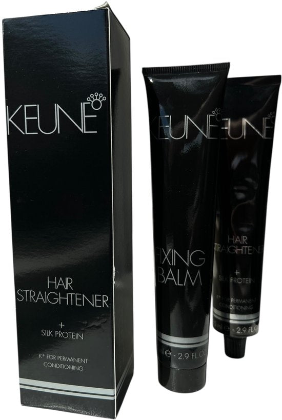 3 x Keune Hairstraightener(2 x 85 ml, fixing balm + Hairstraightener (Omvormer)) - afbeelding 2