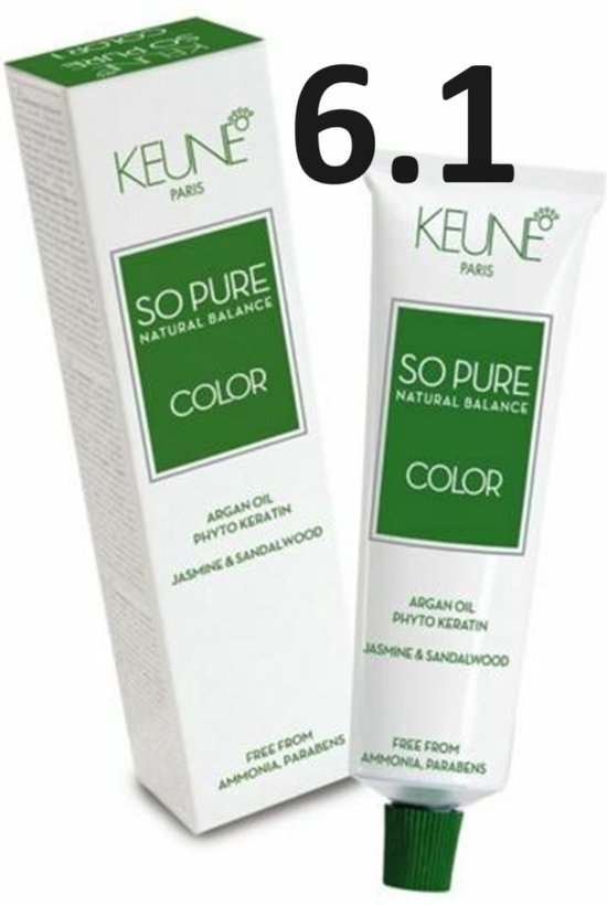 Keune - So Pure - Haarverf - 60 ml - 6.1 - afbeelding 3