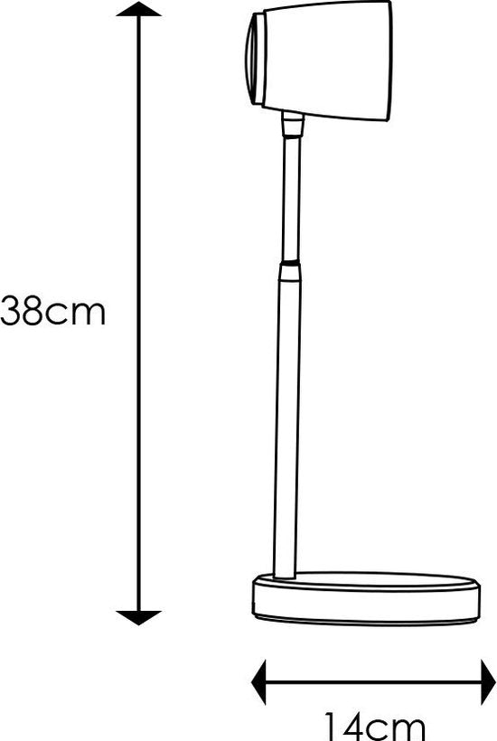 Home Sweet Home - Moderne Led Bureaulamp Elbo - verstelbare LED Leeslamp met schakelaar - Wit - 14/14/38cm - 4W 3000K 530lm dimbaar - geschikt voor - afbeelding 5