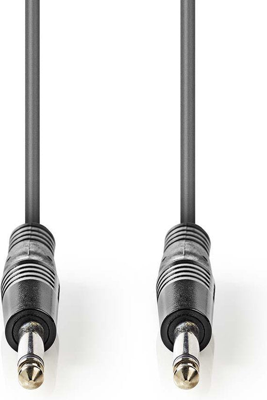 Nedis Mono-Audiokabel - 6,35 mm Male - 6,35 mm Male - Vernikkeld - 1.50 m - Rond - PVC - afbeelding 1