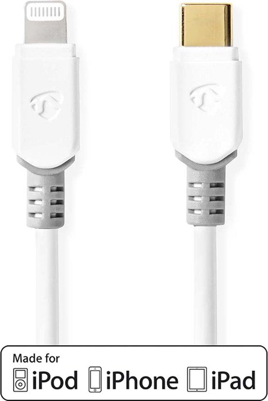 Nedis 8-Pins - USB-C wit - afbeelding 2