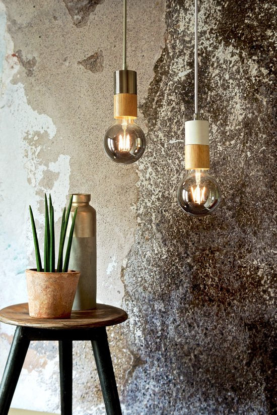 Home sweet home combi fitting rond E27 - / hout - 2e kans - afbeelding 4