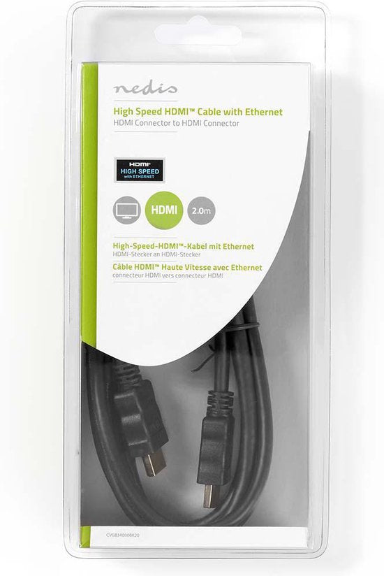 High Speed met Ethernet | HDMI™ Connector | HDMI™ Connector | | | m | | | Zwart | - afbeelding 8