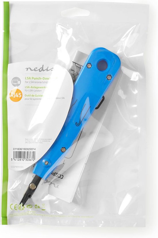 Nedis Pullers and Extractors - Geschikt voor: Alle Telecombedrading / LSA-Ponsgereedschap / LSA-Strips - Blauw - afbeelding 10