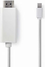Nedis Mini DisplayPort-Kabel - DisplayPort 1.2 - Mini-DisplayPort Male - HDMI Connector - 21.6 Gbps - Vernikkeld - 2.00 m - Rond - PVC - Wit - Doos - afbeelding 7
