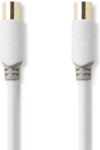 Coaxkabel 100 dB | IEC (coax) male - IEC (coax) male | 5,0 m | Wit - afbeelding 5