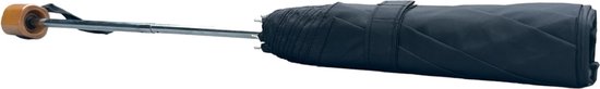 Paraplu Luxe – opvouwbaar - automatisch uitklapbaar - windproof - zwart - afbeelding 2