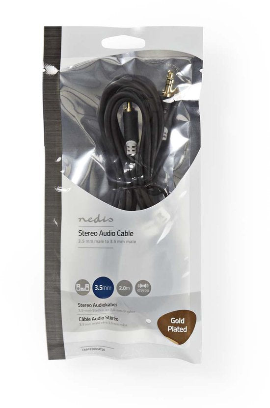 Nedis Stereo-Audiokabel - 3,5 Male - 3,5 Male - m - Rond - afbeelding 20