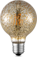 Home Sweet Home - Edison Vintage E27 LED filament lichtbron Globe - Goud - 9.5/9.5/13.5cm - G95 Deco - Retro LED lamp - Dimbaar - 4W 340lm 2700K - - afbeelding 1