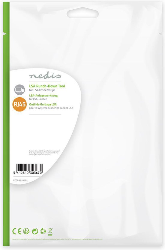 Nedis Pullers and Extractors - Geschikt voor: Alle Telecombedrading / LSA-Ponsgereedschap / LSA-Strips - Blauw - afbeelding 12
