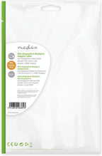 Nedis Mini DisplayPort-Kabel - DisplayPort 1.2 - Mini-DisplayPort Male - DVI-D 24+1-Pins Female / HDMI Input / VGA Female 15p - 21.6 Gbps - Vernikkeld - 0.20 m - Rond - PVC - Wit - Polybag - afbeelding 7