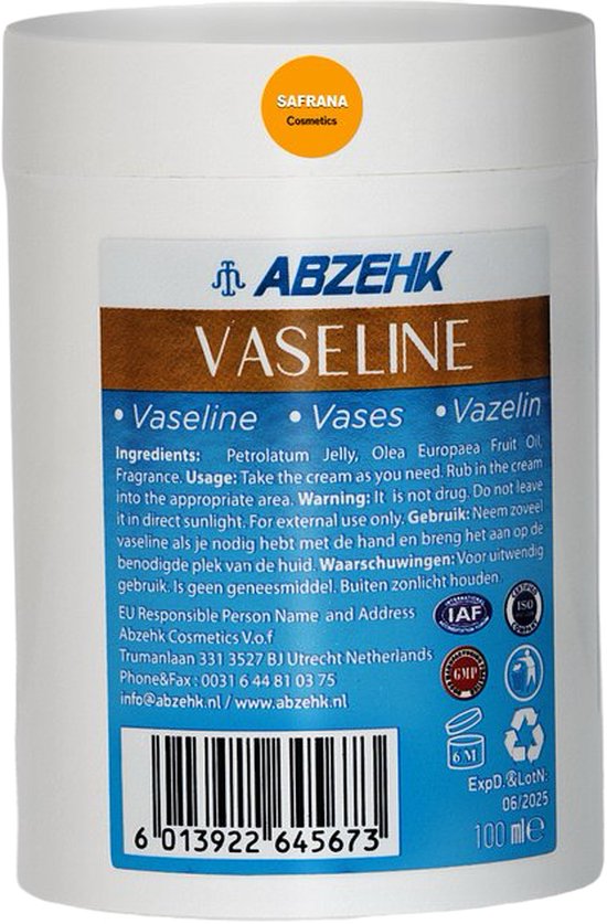 Abzehk Vaseline 100ml x 3 - afbeelding 2