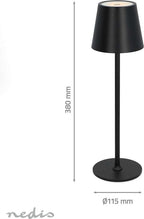 Nedis LED Bureaulamp - Tafellamp - Binnen & Buiten - Oplaadbaar - 150 lm - Zwart - afbeelding 6