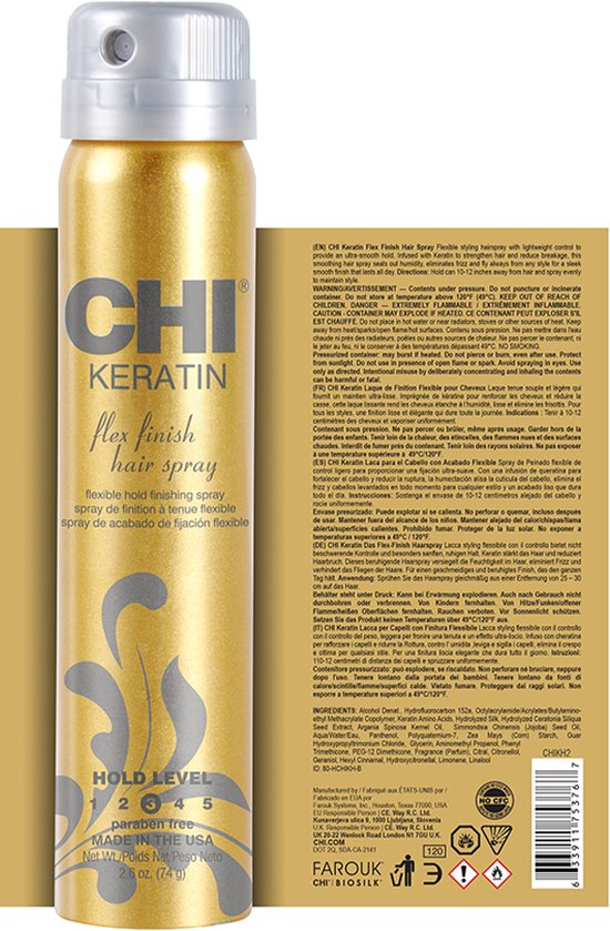 CHI - Keratin - Flexible Hold Hairspray - 284 ml - afbeelding 10