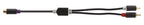 Konig Subwoofer/Tulp stereo (m) - Tulp mono (v) audio adapter - 0,20 meter - afbeelding 6