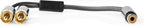 Nedis Subwoofer-Kabel - 2x RCA Male - RCA Female - Verguld - 0.20 m - Rond - 4.5 mm - Antraciet / Gun Metal Grijs - Cover Window Box - afbeelding 5