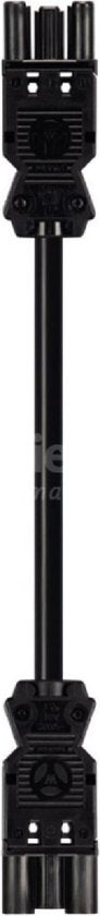 Wieland Koppelsnoer - GST18-3 (v) naar GST18-3 (m) - 3G1,50mm² - 2 meter - Zwart - afbeelding 1