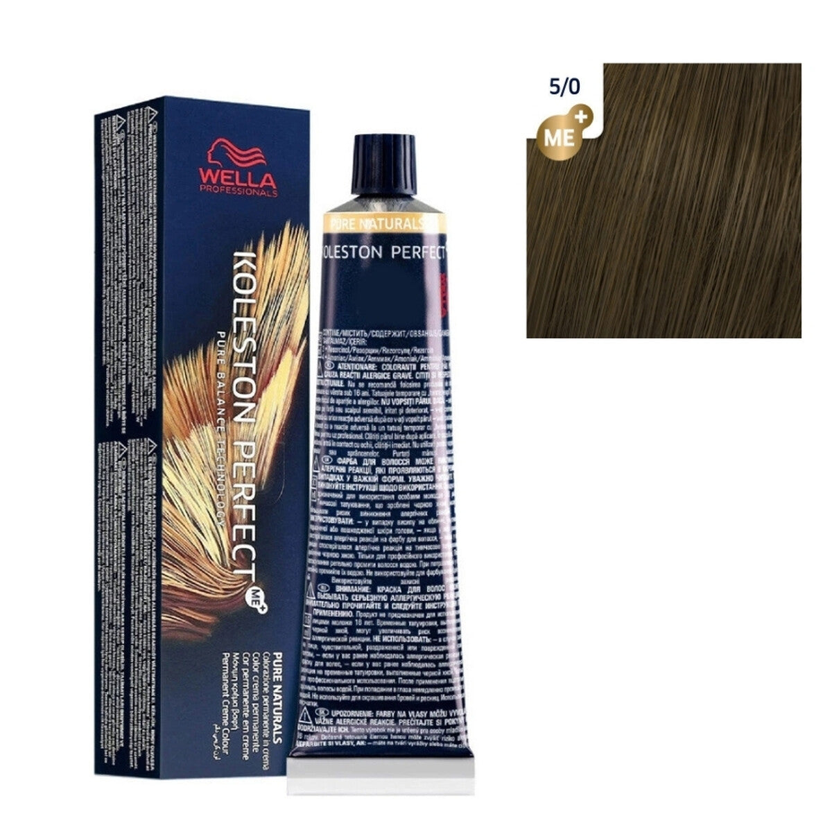 Wella KP ME + PURE NATURALS 5/0 haarkleuring 60 ml